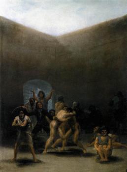 Francisco De Goya : The Yard of a Madhouse